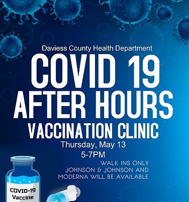 Walk-in Covid-19 Clinic Vaccination Event in Daviess County