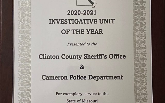 Clinton County Sheriff and Cameron Police Investigative Unit Honored