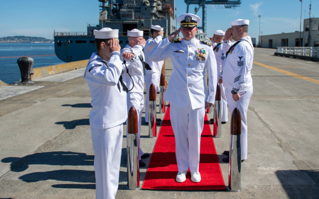 Easton Native Assumes Command as Commanding Officer of Naval Magazine Indian Island During Ceremony
