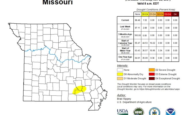Drought Monitor Map Stays Steady
