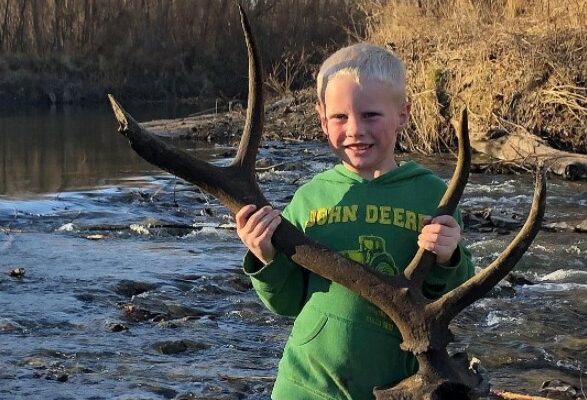 Anglers Find Unusual Elk Antler in Worth County Stream Bed