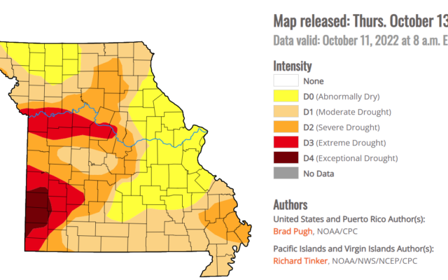 New U.S. Drought Monitor Information Shows Drought Conditions have Worsened in Missouri