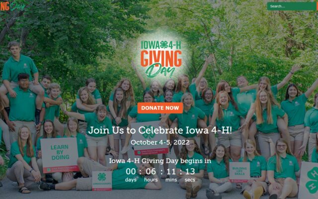 Iowa Youth Group Launches Statewide Fundraiser at Noon Today