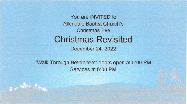 <h1 class="tribe-events-single-event-title">“Christmas Revisited” at Allendale Baptist Church</h1>