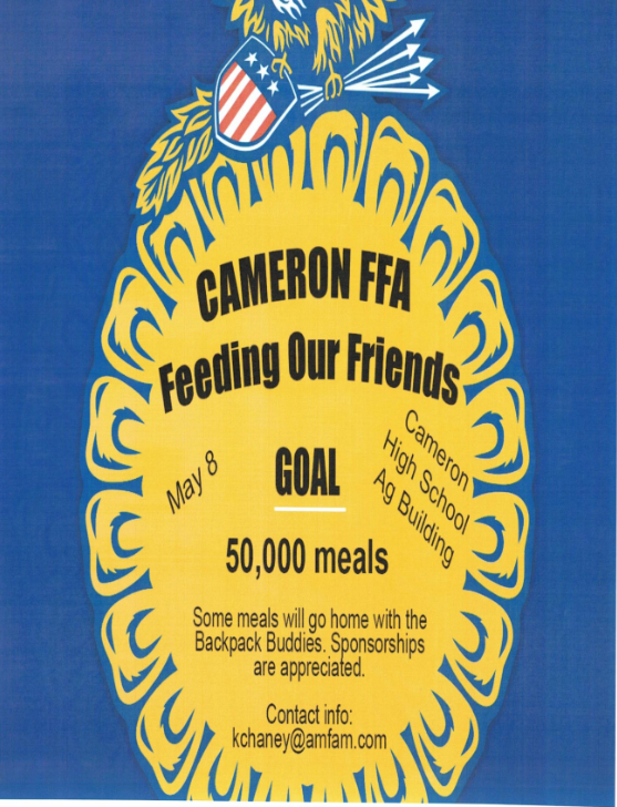 <h1 class="tribe-events-single-event-title">Cameron FFA Feeding Our Friends</h1>