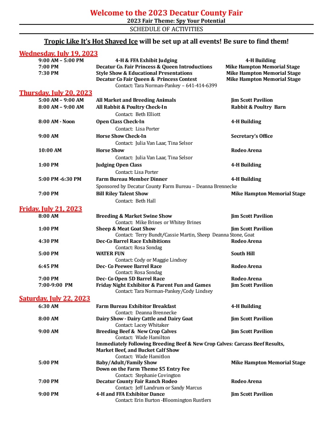 <h1 class="tribe-events-single-event-title">2023 Decatur County Fair Schedule July 19-22</h1>