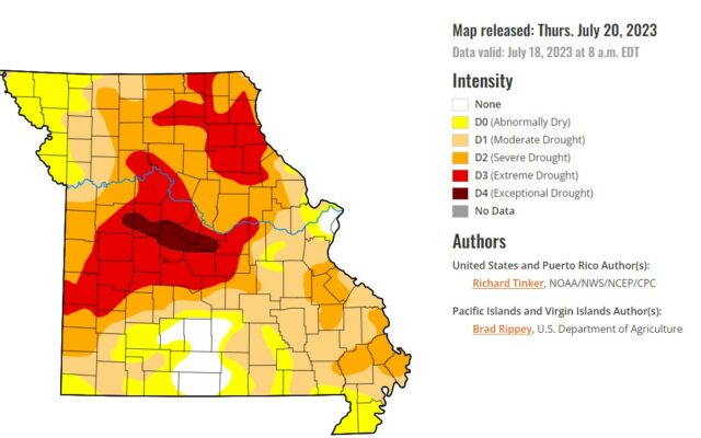 Drought Conditions in Missouri Improve Slightly