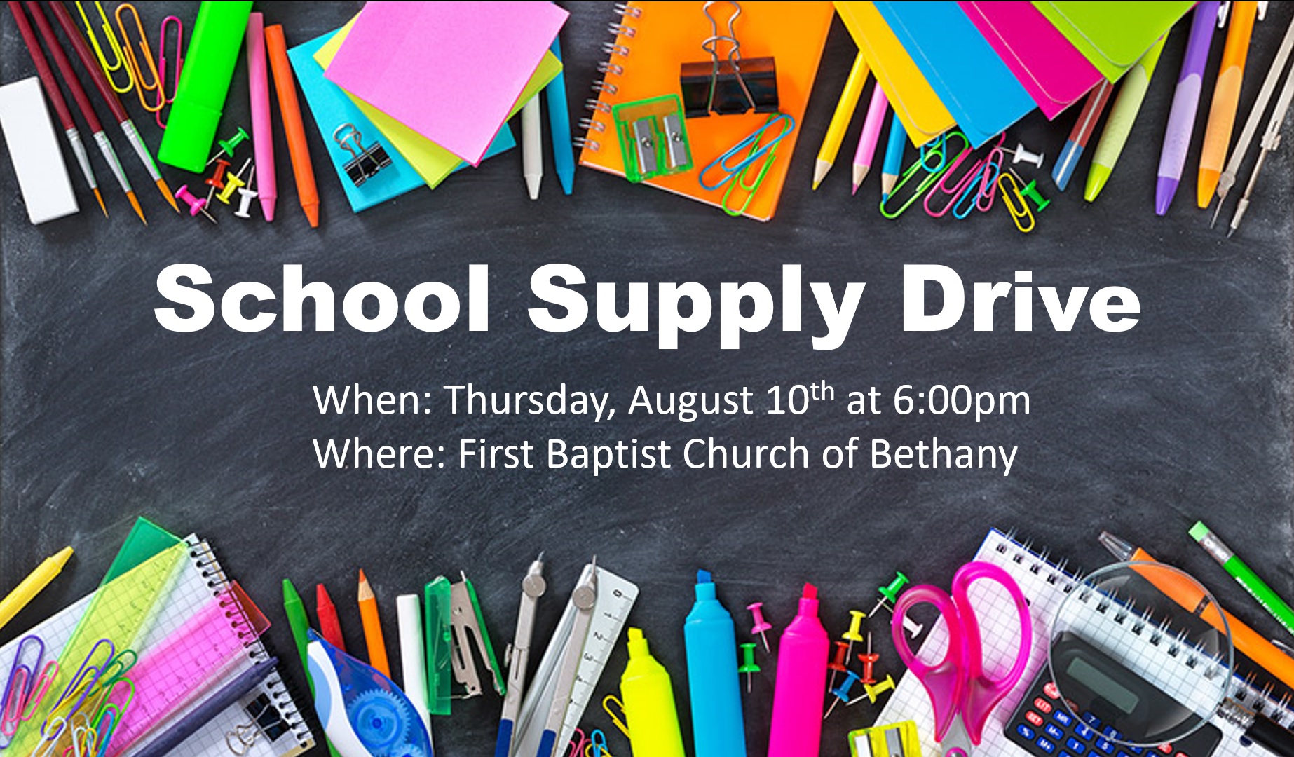 <h1 class="tribe-events-single-event-title">Free School Supplies (Bethany)</h1>