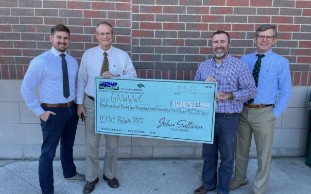 Great Northwest Wholesale Water Commission Receives Six-Figure Rebate Check